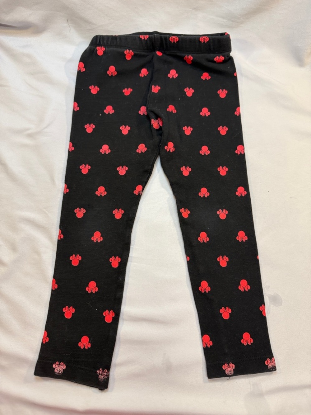 Disney Black Leggings with Red Mickey Paw Print - Picture 3 of 3